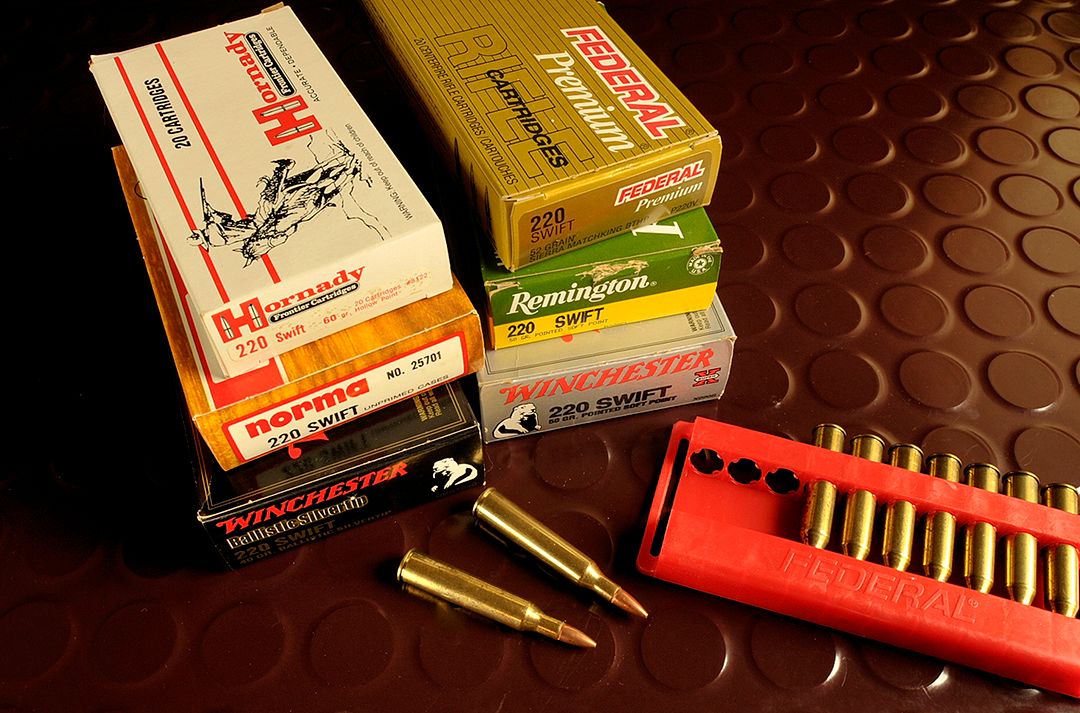 The .220 Swift over the past few years is enjoying a mild resurgence among varmint shooters. Even if you don’t reload ammunition, factory loads are available from most every major arms company today.